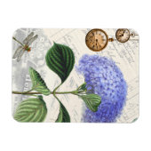Hydrangea Dragonfly Collage Flexible Magnet Magneet (Horizontaal)