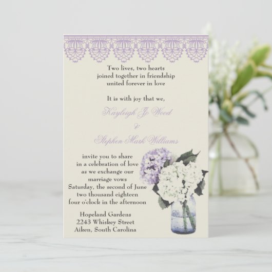 Hydrangea Dreams Kaart (Staand voorkant)