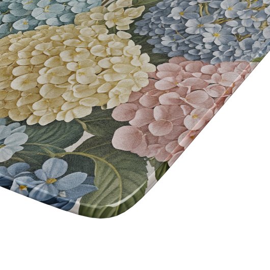 Hydrangea dromen: pastel bloeit snijplank (Hoek)