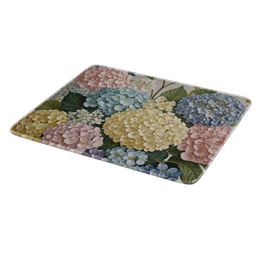 Hydrangea dromen: pastel bloeit snijplank (Hoek)