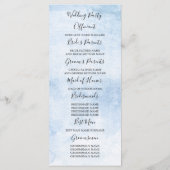 Hydrangea Dusty Blue Garden bruiloft programma's (Achterkant)