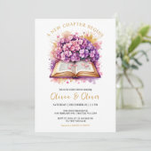 Hydrangea "Een nieuw hoofdstuk begint" Baby shower Kaart (Staand voorkant)