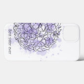Hydrangea Elegant Aangepast Modern Bue Case-Mate iPhone Case (Achterkant (horizontaal))
