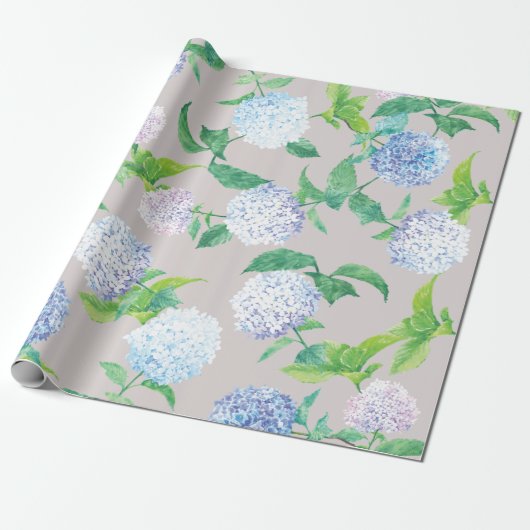 Hydrangea Elegant Easter design Cadeaupapier (Uitgerold)