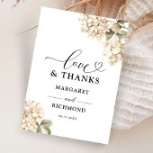 Hydrangea Elegante Witte Bloemen Huwelijk Bedankt