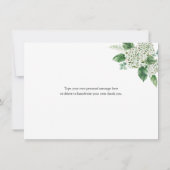 Hydrangea en Greenery Dank u (Achterkant)