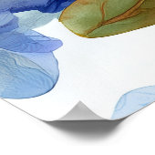 Hydrangea en kersenbloei poster (Hoek)