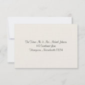 Hydrangea en Mason Jar Wedding RSVP (Achterkant)