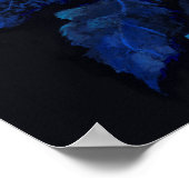 Hydrangea en mierikswortel Floral Painting Black B Poster (Hoek)