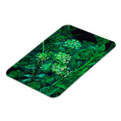 Hydrangea en mierikswortel Kunstzwart en groen Magneet (Linkerzijde)