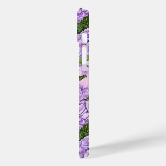 Hydrangea en pony-patroon Case-Mate iPhone case (Achterkant / Links)