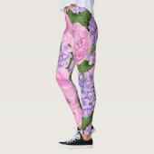 Hydrangea en pony-patroon leggings (Links)