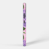 Hydrangea en pony-patroon samsung galaxy hoesje (Rechterkant)