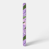 Hydrangea en pony-patroon samsung galaxy hoesje (Linkerkant)