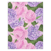 Hydrangea en pony-patroon tafelkleed (Voorkant)