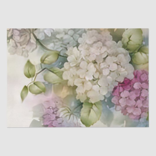 Hydrangea Fairy Garden Tissuepapier (Voorkant)