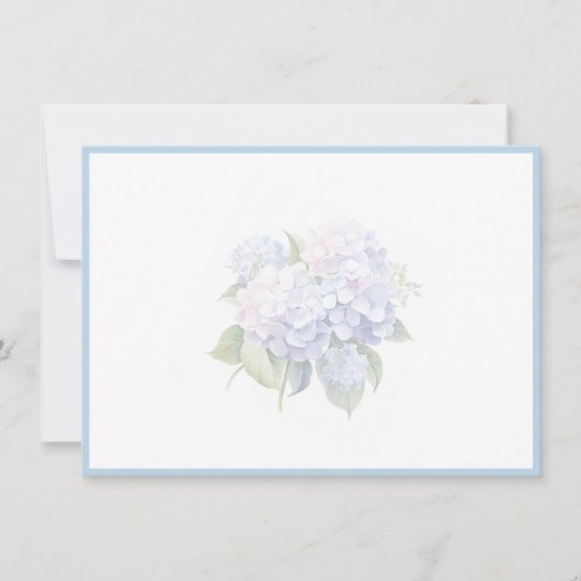 Hydrangea Flat Note Card Notitiekaartje (Voorkant)
