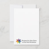 Hydrangea Flat Thank You Card Bedankkaart (Achterkant)