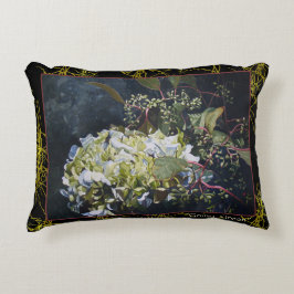 Hydrangea Floral Accent Pillow Decoratief Kussen