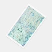 Hydrangea Floral Blauwgroen land hout Servet (Hoek)