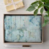 Hydrangea Floral Blauwgroen land hout Tissuepapier (Geschenk)