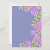 Hydrangea Floral Brunch en brabbel Vrijgezellenfee Kaart (Achterkant)