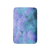 Hydrangea Floral Chic Paarse Blauwgroen Vintage Badmat (Voorkant Verticaal)