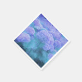 Hydrangea Floral Chic Paarse Blauwgroen Vintage Servet (Hoek)