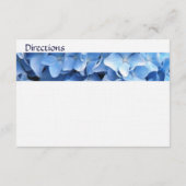Hydrangea Floral Enclosure Card Informatiekaartje (Achterkant)