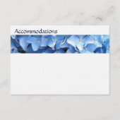 Hydrangea Floral Enclosure Card Informatiekaartje (Voorkant)