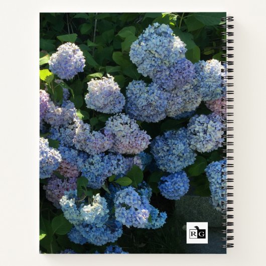Hydrangea Floral Gratitude Journal Notitieboek (Achterkant)