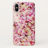 Hydrangea Floral iPhone X Hoesje (Achterkant)