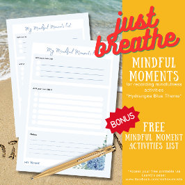 Hydrangea Floral 'Mijn Mindful Moments Lijsten' Post-it® Notes