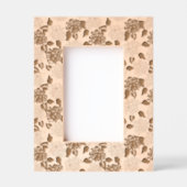 Hydrangea floral minimal wood afbeelding lijst gegraveerde lijstjes (Voorkant)