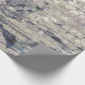 Hydrangea Floral Old Style country wood Cadeaupapier (Hoek)