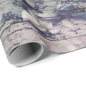 Hydrangea Floral Old Style country wood Cadeaupapier (Rol Hoek)