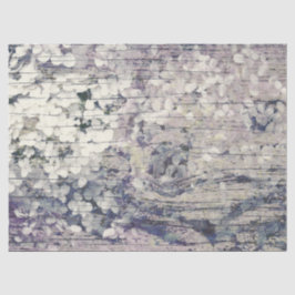 Hydrangea Floral Old Style  country wood Tissuepapier