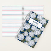 Hydrangea Floral Personalized Journal Notebook Notitieboek (Binnen)
