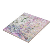 Hydrangea Floral Pink Chic Country  Tegeltje (Zijkant)