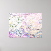 Hydrangea Floral Pink Country  Hout Canvas Afdruk (Voorkant)