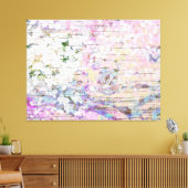 Hydrangea Floral Pink Country  Hout Canvas Afdruk (Insitu (Woonkamer))