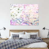 Hydrangea Floral Pink Country  Hout Canvas Afdruk (Insitu (Slaapkamer))