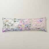 Hydrangea Floral Pink Country  Hout Lichaamskussen (Achterkant)