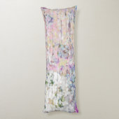 Hydrangea Floral Pink Country  Hout Lichaamskussen (Achterkant (Verticaal))