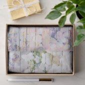 Hydrangea Floral Pink Country Hout Tissuepapier (Geschenk)