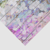 Hydrangea Floral Pink Country Hout Tissuepapier (Detail)