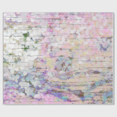 Hydrangea Floral Pink Land Rustic Cadeaupapier (Vlak)