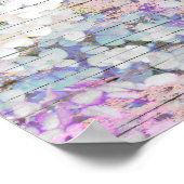 Hydrangea Floral Pink Land Rustic Poster (Hoek)