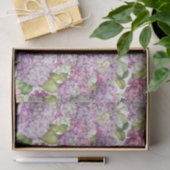 Hydrangea Floral Pink Lavender Patroon Tissuepapier (Geschenk)