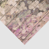 Hydrangea Floral Sepia Tan Country  hout Tissuepapier (Detail)